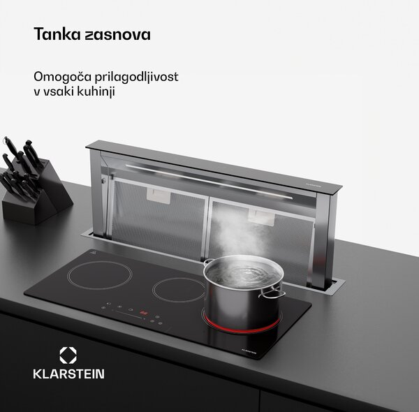 Klarstein Kuhalna plošča CeramEase Slim VTC, keramika, 3 kuhališča, 5,2 kV, na dotik, časovnik