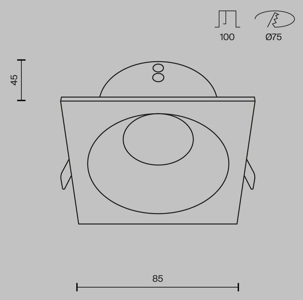 VGRADNA TOČKOVNA SVETILKA Downlight
