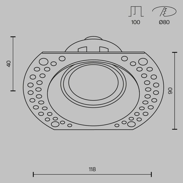 VGRADNA TOČKOVNA SVETILKA Downlight