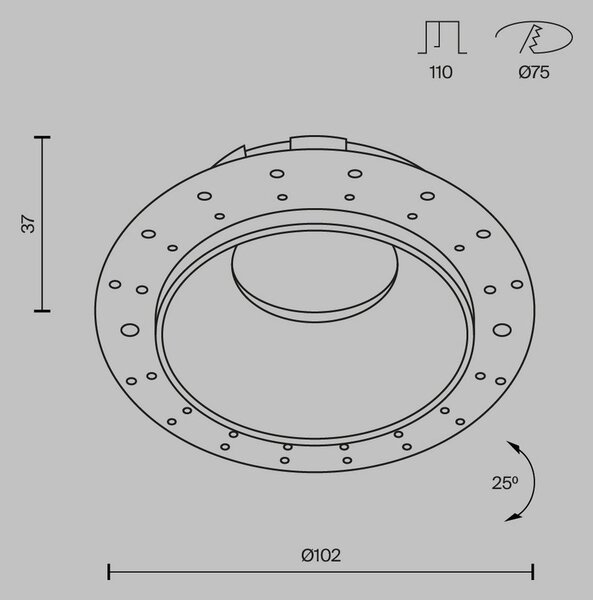 VGRADNA TOČKOVNA SVETILKA Downlight