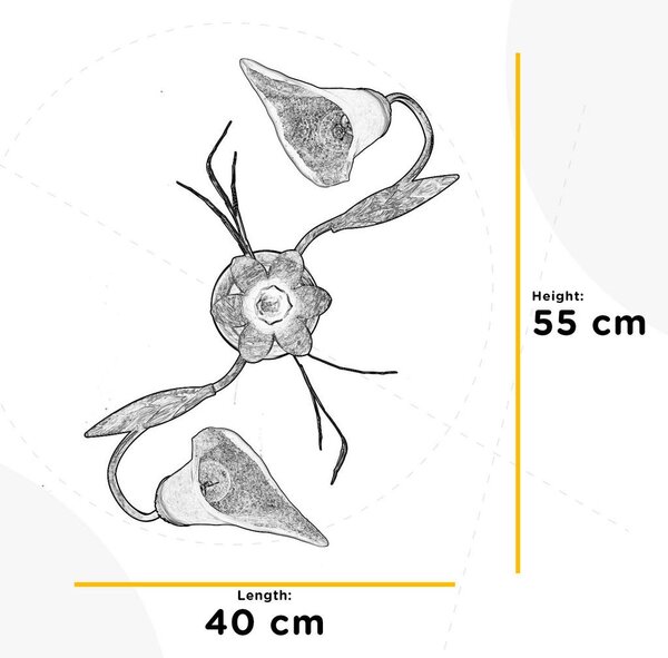STROPNA SVETILKA 55/25 cm