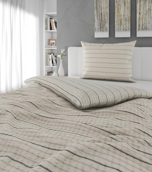 POSTELJNINA 140/200 cm muslin zelena