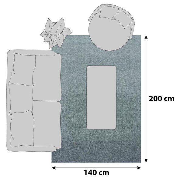 PREPROGA Z VISOKIM FLOROM ATA 7000 140/200 cm tkano bež