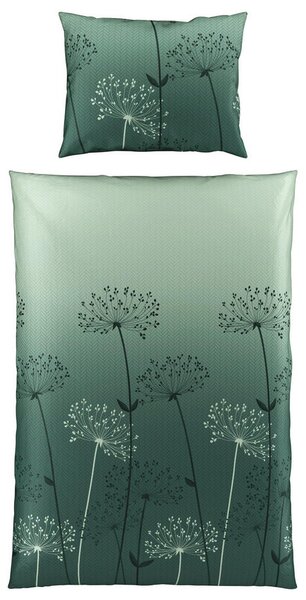 POSTELJNINA Mavie 140/200 cm saten zelena