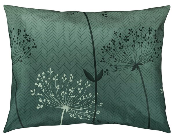 POSTELJNINA Mavie 140/200 cm saten zelena