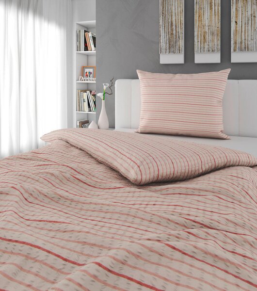 POSTELJNINA 140/200 cm muslin roza