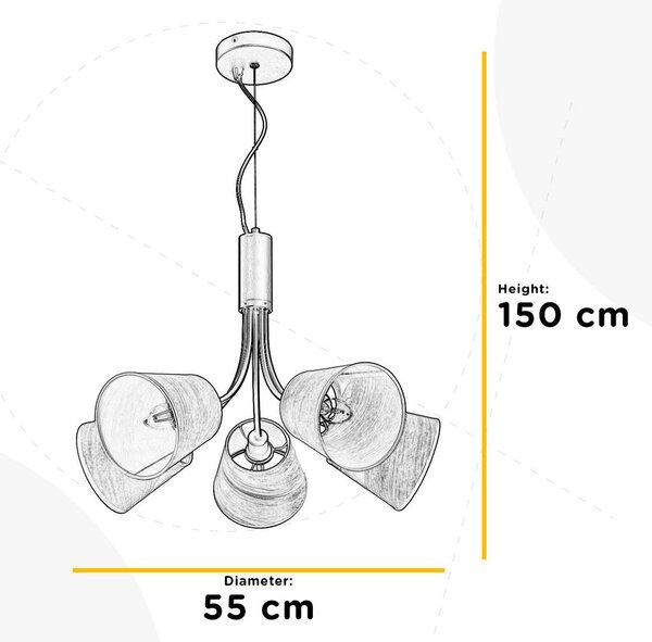 LESTENEC 55/150 cm E14