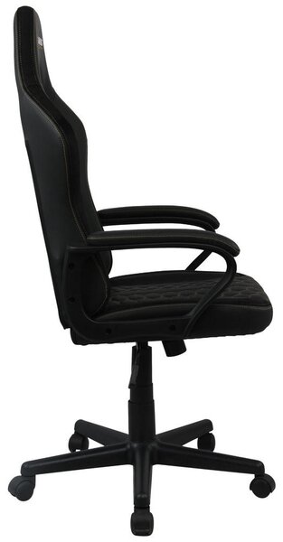 GAMING STOL kovina, umetna masa, tekstil črna