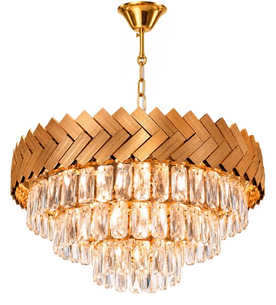 Viseča Kristalna Svetilka APP1942-3CP 50cm Gold