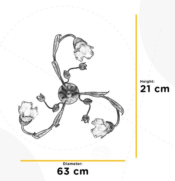 STROPNA SVETILKA 63/20 cm