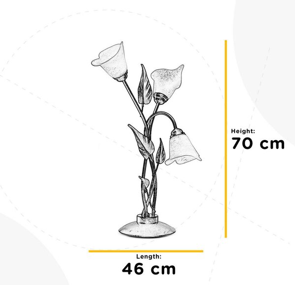 NAMIZNA SVETILKA 45/45/70 cm