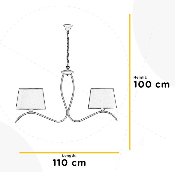 LESTENEC 110/16/100 cm E27
