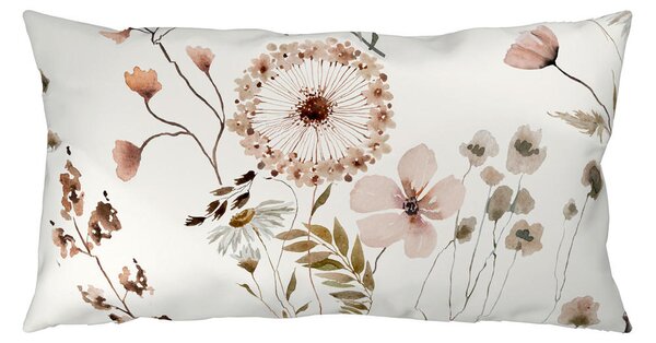 OBOJESTRANSKA POSTELJNINA Mavie 140/200 cm saten naravne barve