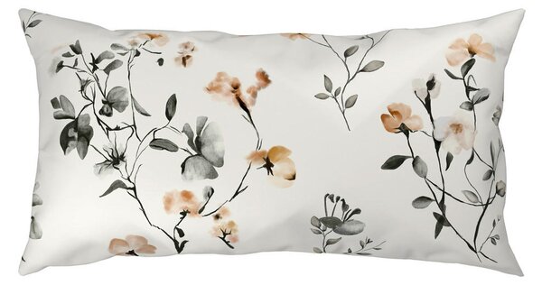 OBOJESTRANSKA POSTELJNINA Mavie 140/200 cm saten naravne barve