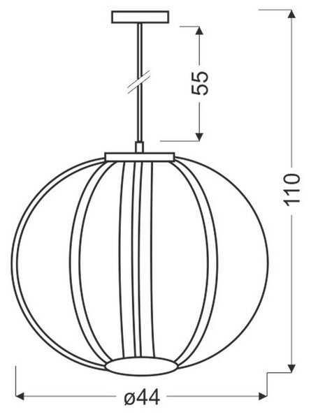 VISEČA LED-SVETILKA Cansas 1600 lm 6500 K E27