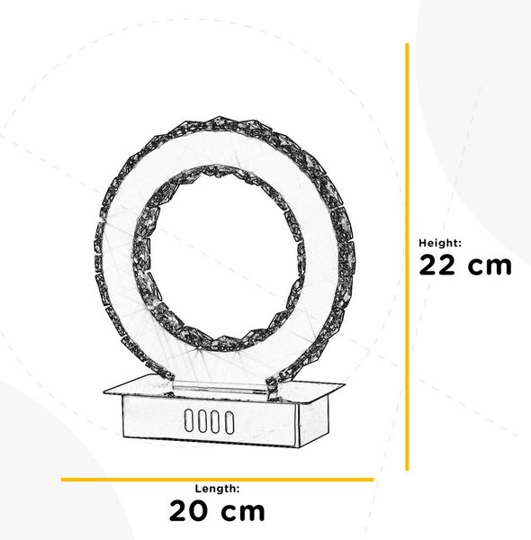 NAMIZNA LED-SVETILKA 20/15/22 cm