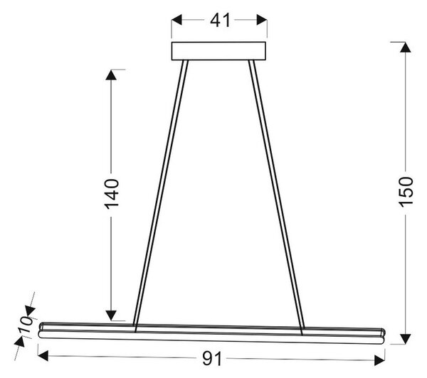 VISEČA NIHALNA LED-SVETILKA Coconut 1750 lm 4000 K
