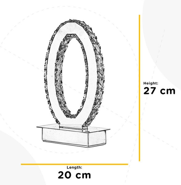 NAMIZNA LED-SVETILKA 20/27 cm