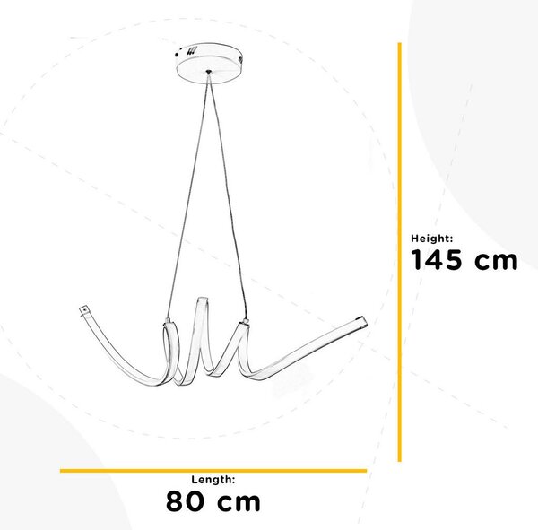 VISEČA LED-SVETILKA 4000 K