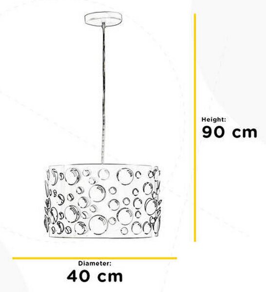 VISEČA SVETILKA 40/90 cm E27