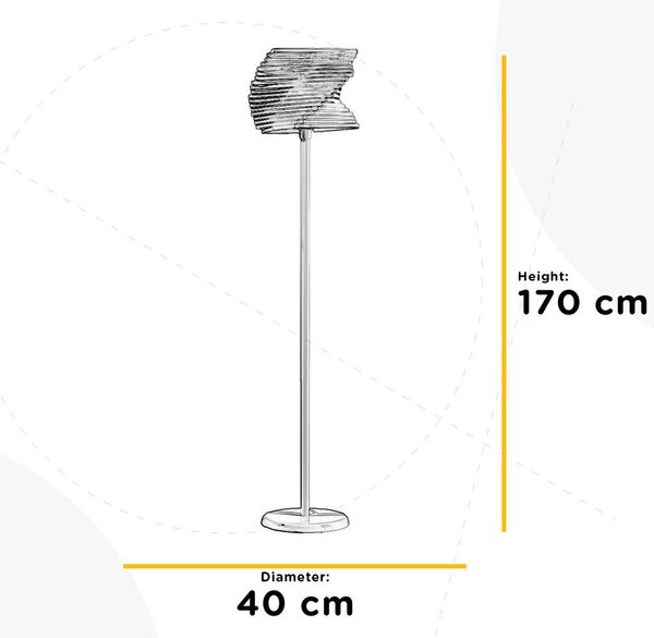 STOJEČA SVETILKA Cartoccio 40/170 cm