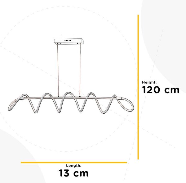 VISEČA LED-SVETILKA SPIRALE