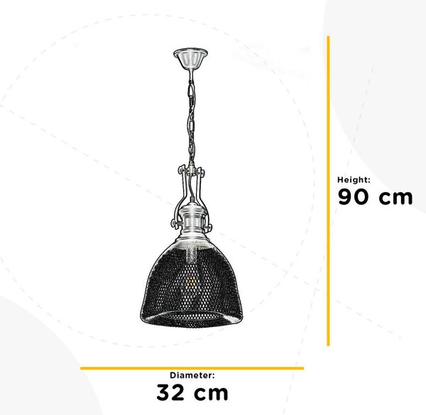 VISEČA SVETILKA 32/90 cm