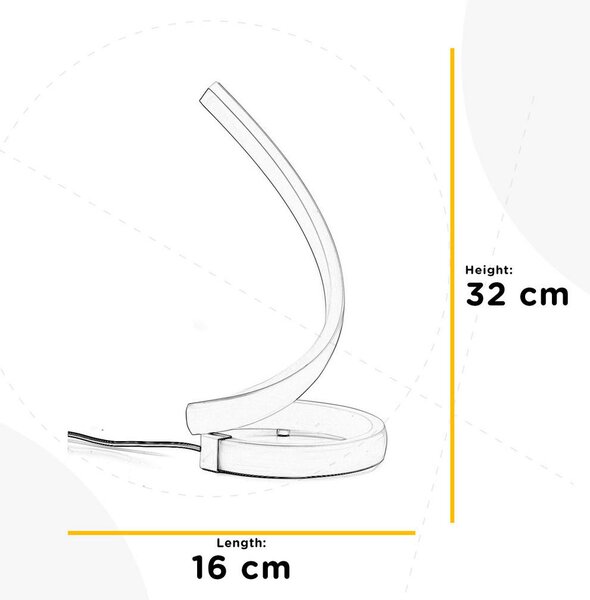 NAMIZNA LED-SVETILKA 16/16/32 cm