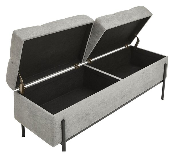 KLOP BREZ NASLONA, kovina, tekstil, leseni material siva, črna
