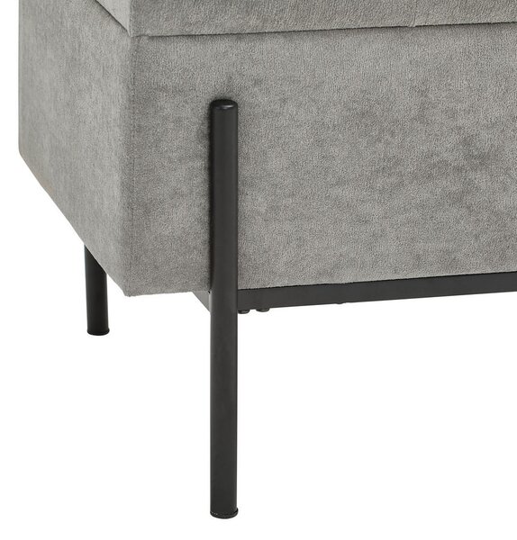 KLOP BREZ NASLONA, kovina, tekstil, leseni material siva, črna
