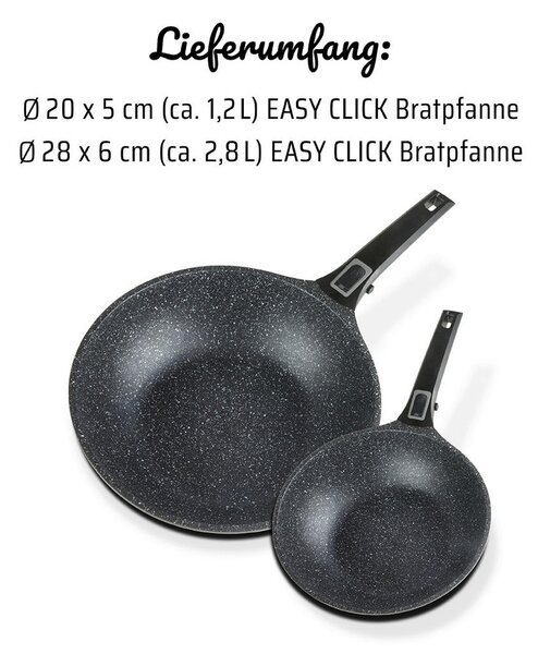 SET PONEV EASY CLICK aluminij 2-delni