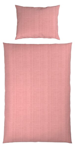 POSTELJNINA Mavie 140/200 cm saten srebrne barve, pink