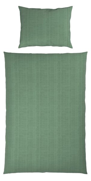 POSTELJNINA Mavie 140/200 cm saten zelena