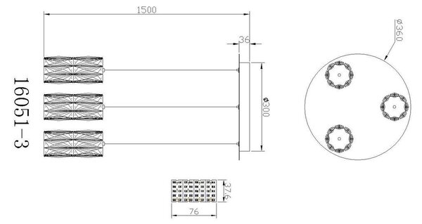 VISEČA LED-SVETILKA STEFANIE 1500 lm 3000 K 230 V
