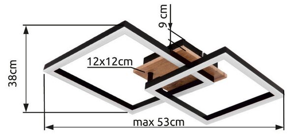 STROPNA LED-SVETILKA BOSSY 1200 lm 3000 K 230 V