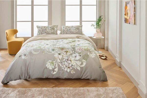 POSTELJNINA 140/200 cm saten naravne barve