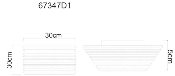 STROPNA LED-SVETILKA Hayden 800 lm 3000 K 230 V