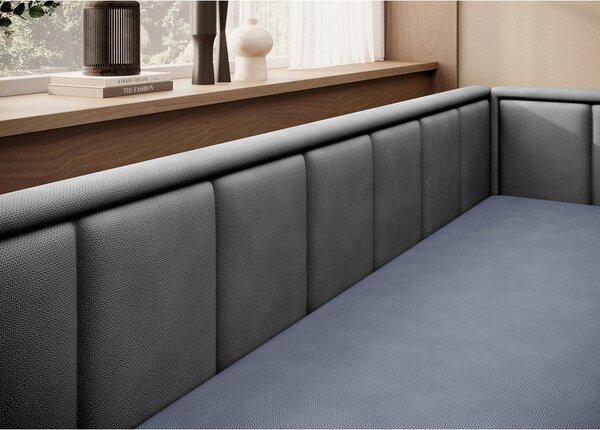 TROSED, antracit, modra tekstil