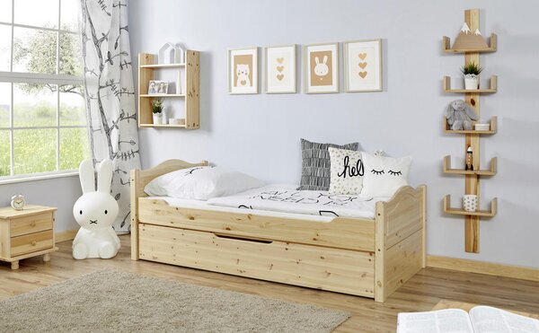 RAZTEGLJIVA POSTELJA 90 cm x 200 cm , barve bora
