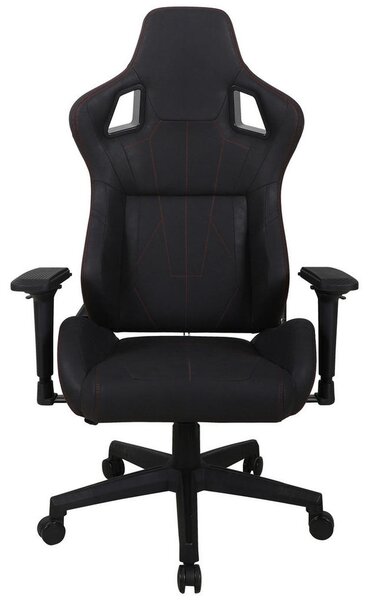 GAMING STOL umetna masa, tekstil črna