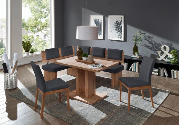 KOTNA KLOP, tekstil, leseni material antracit, barve hrasta