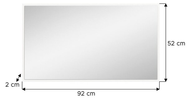 OGLEDALO, 92/52/2 cm leseni material