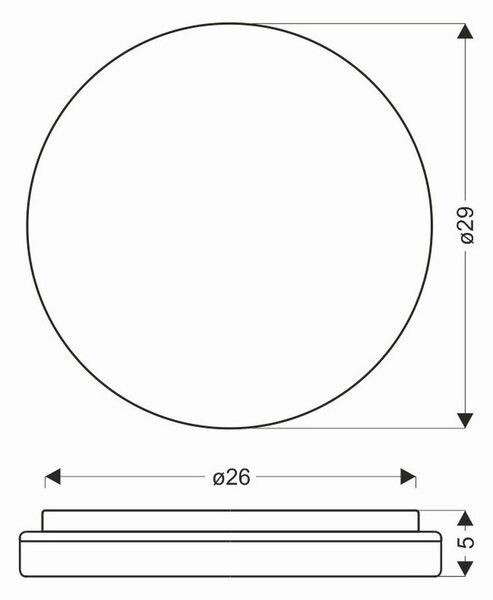 STROPNA LED-SVETILKA 18 W 230 V