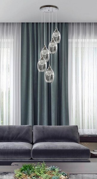 VISEČA SVETILKA 35/35/125 cm 60 W E27