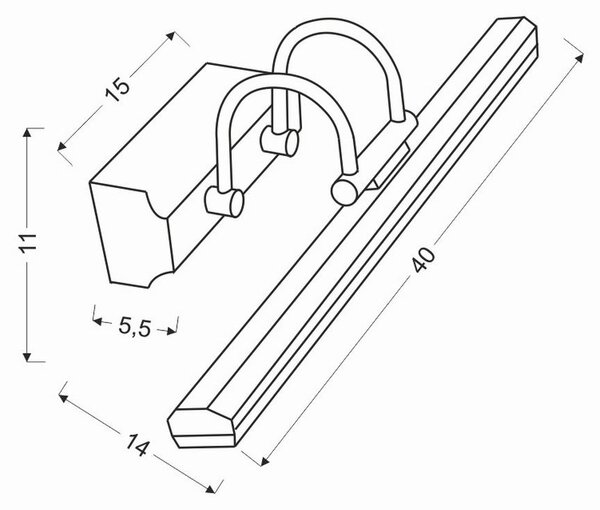 STENSKA LED-SVETILKA 7 W 450 lm 4000 K 230 V