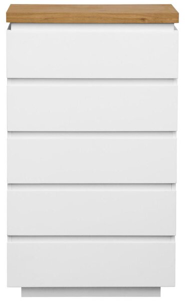 KOMODA, bela, barve hrasta