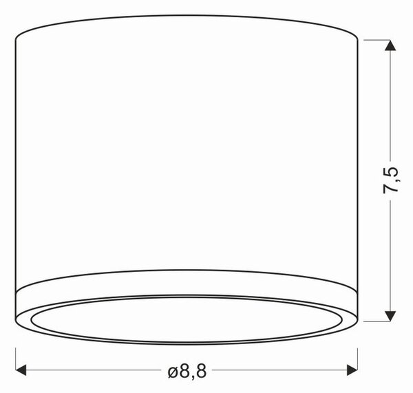 STROPNA LED-SVETILKA 9 W 230 V