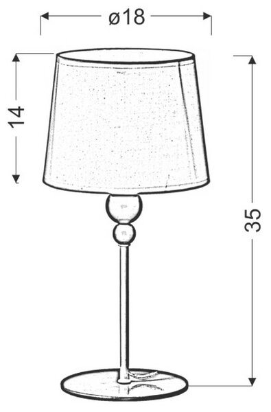 NAMIZNA SVETILKA 18/18/35 cm