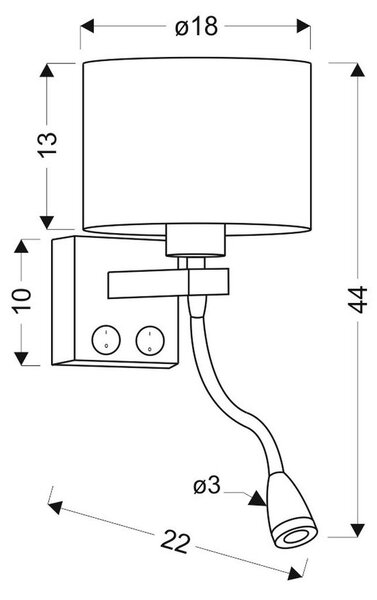 STENSKA SVETILKA 40 W 230 V E27