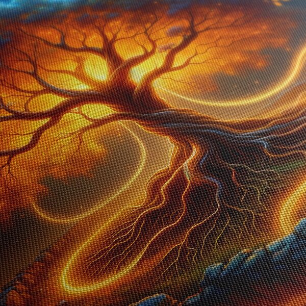 Slika čarobno drevo življenja v sijaju